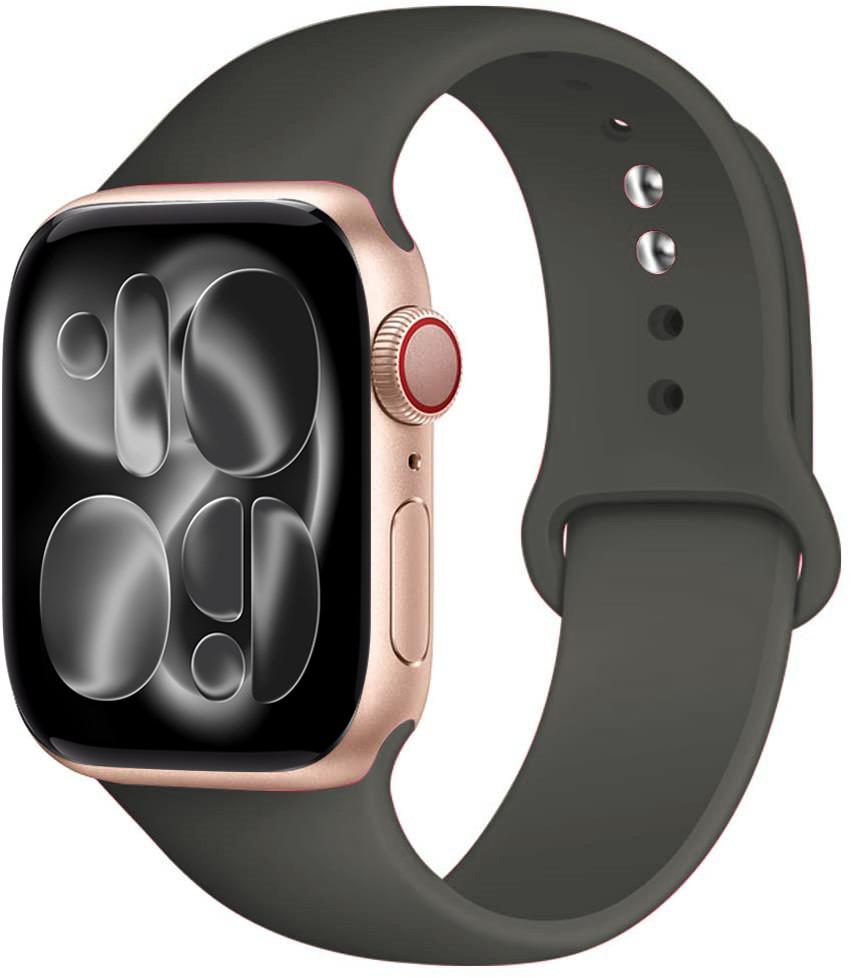 Силиконовый ремешок Для Apple Watch 11 band 44mm 40mm 49mm 45mm 41mm 38 46mm 42mm correa bracelet iWatch series 9 8 7 6 SE ultra 2 3
