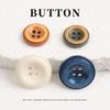 5pcs Dyed And Made Old Beef Bone Button Coat Trench Coat Suit Buttons Chinese Jacket Sweater Cardigan Button Accessories