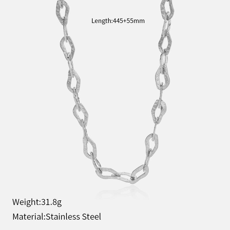 European and American stainless steel bracelet electroplating does not fade titanium steel necklace simple and exquisite light luxury jewelry chain