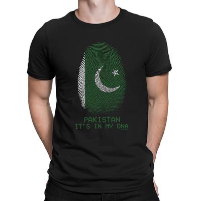 Мужская хлопковая футболка PAKISTAN Cricket Отпечаток пальца ДНК Хоккейная футболка Флаг
