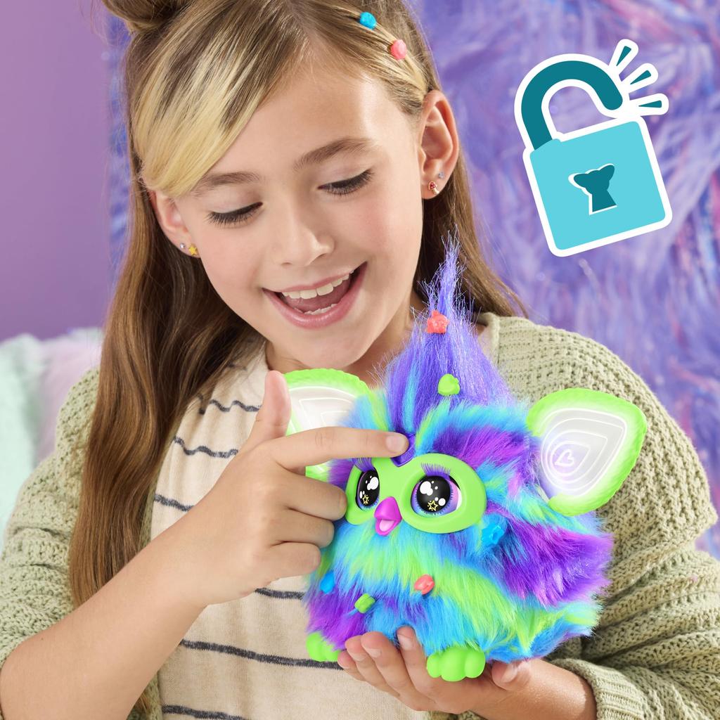Hasbro Furby Aurora интерактивная игрушка для мальчиков и девочек в возрасте 15 лет включает в себя модную аниматронную электрическую плюшевую игрушку для детей F8901 аутентичный продукт