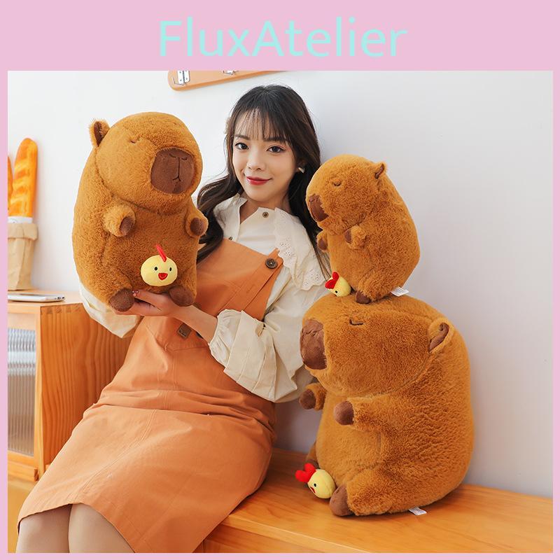 Cute Capybara Plush Toy Chick Retractable Stuffed Animal Water Guinea Pig Doll Adorable Ugly Doll Wholesale Factory