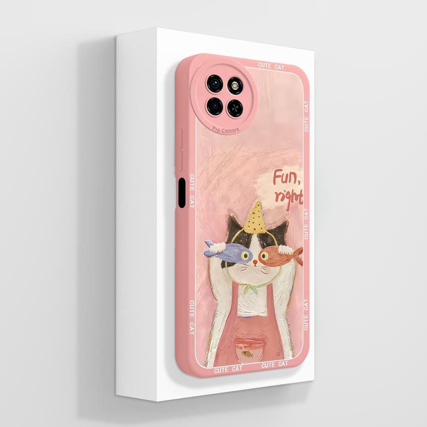 Для itel S23 S24 S25 P55 P65 A70 A80 Чехол для телефона с милым котом, защита камеры, жидкий силикон, высокое качество, защита от отпечатков пальцев, чехол для itel, бампер, capa