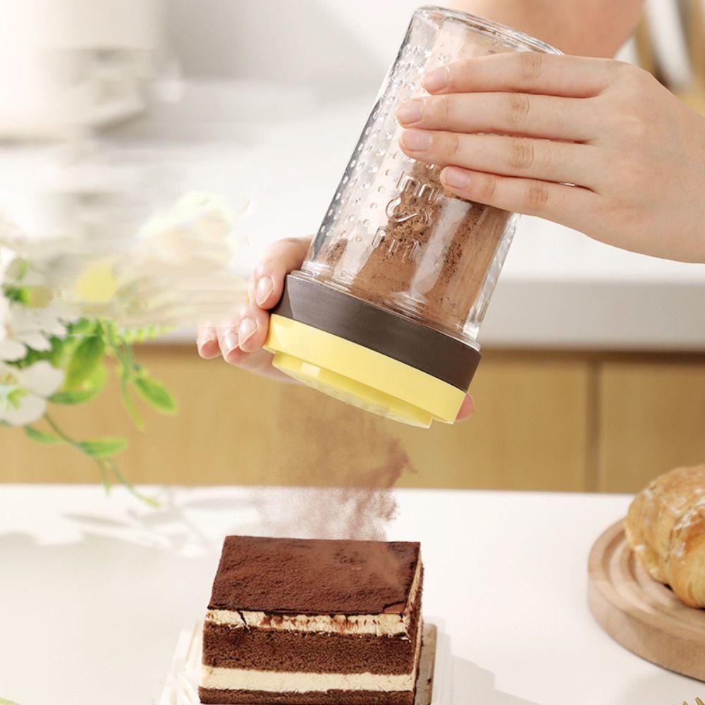 Rotatable Lid Grated Cheese Bottle Dustproof Barbecue Seasoning Jar Cheese Sprinkler Cumin Powder