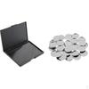Beauty Cosmetic Empty DIY Eye Shadow Magnetic Case Makeup Organizer 50 Round Metal Eyeshadow Pans