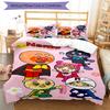 3pcs Custom Name Anpanman Bedding Set Duvet Cover Closure Includes 1 Duvet Cover & 2 Pillowcases, Soft and Comfortable for All Seasons.