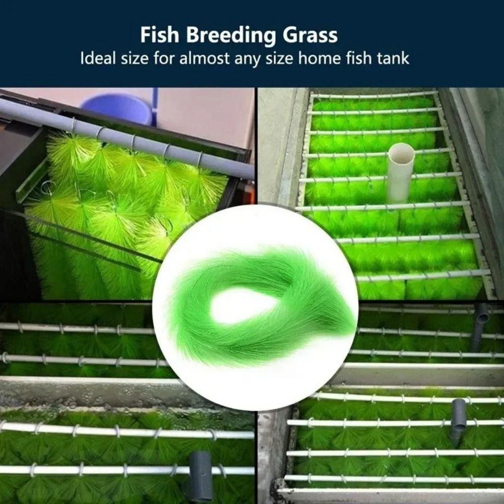 Mute Koi Fish Hatching Grass 60/100cm Fish Filter Media Brush For Fish Pond