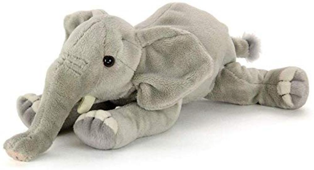 Carolata African Elephant Plush Toy (Nestling SeriesSoft To the Touch) Realistic Elephant Animal Toy Doll Gift Present Birthday (Checked Twice)