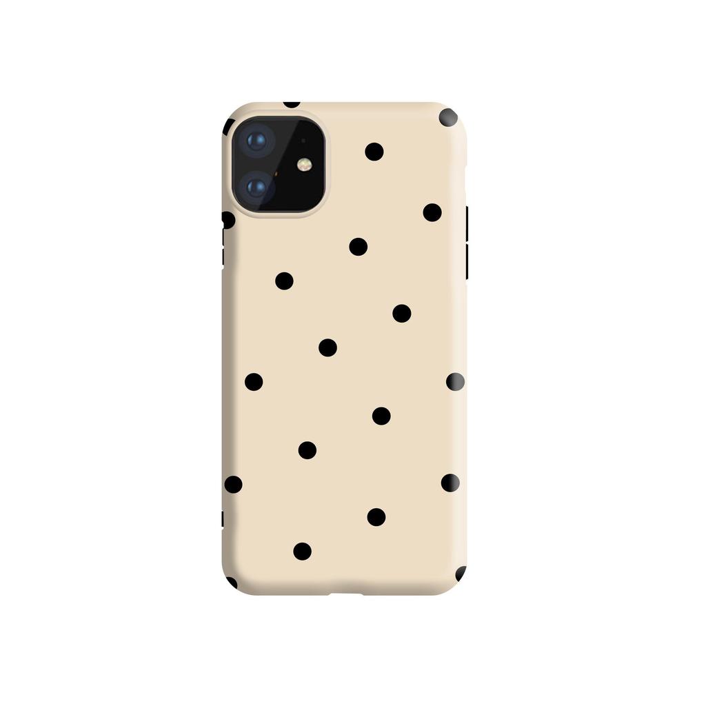 Zhao Lusi Inspired Polka Dot Milk Tea Color Phone Case for Apple 17 Pro Max