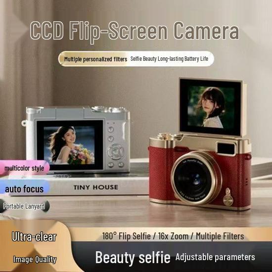 HD 68MP Dual Camera CCD Digital Camera - Ideal for Selfies, Parties, Travel, and Birthdays. Perfect Entry-Level Gift for Students.