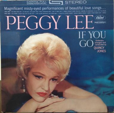 LP Пластинка ПЕГГИ ЛИ - Если ты уйдешь ED2604121 CAPITOL 1986 Великобритания Джаз Б/У