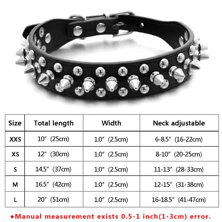 1 ряд шипованных кожаный ошейник для собак и кошек с шипами для щенков и котят, ошейники для домашних животных для маленьких и средних собак, товары для чихуахуа-йорков