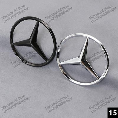 3D ABS Черный Звездный Логотип на Заднюю Крышку Багажника Для Mercedes Benz W203 W204 W205 W212 W213 W176 W177 W246 X156 X253 W222 W223 W117 Аксессуары