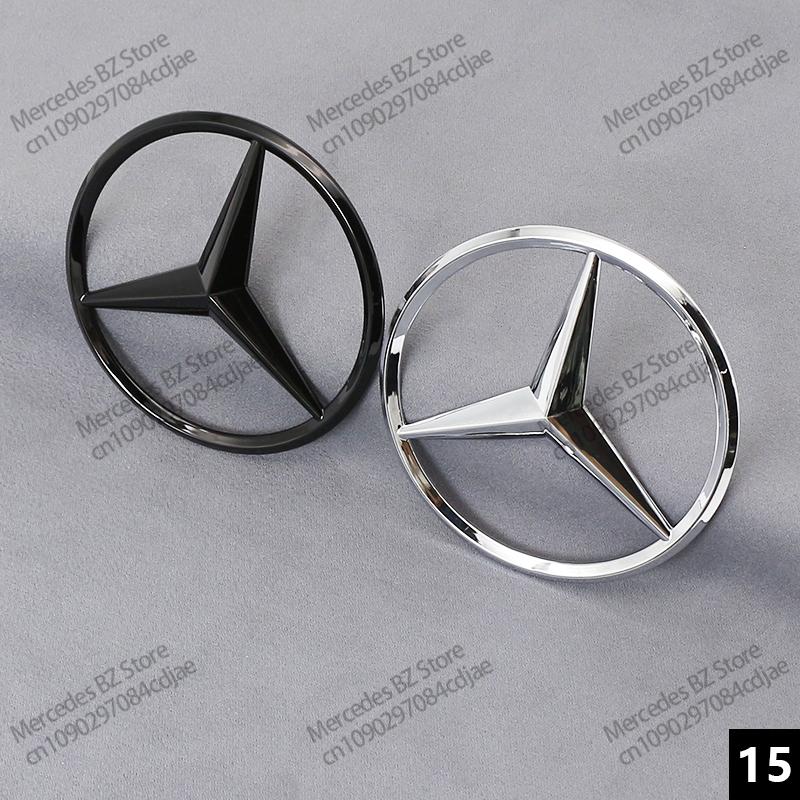 3d ABS Black Rear Trunk Star Logo For Mercedes Benz W203 W204 W205 W212 W213 W176 W177 W246 X156 X253 W222 W223 W117 Accessories DFHJL1