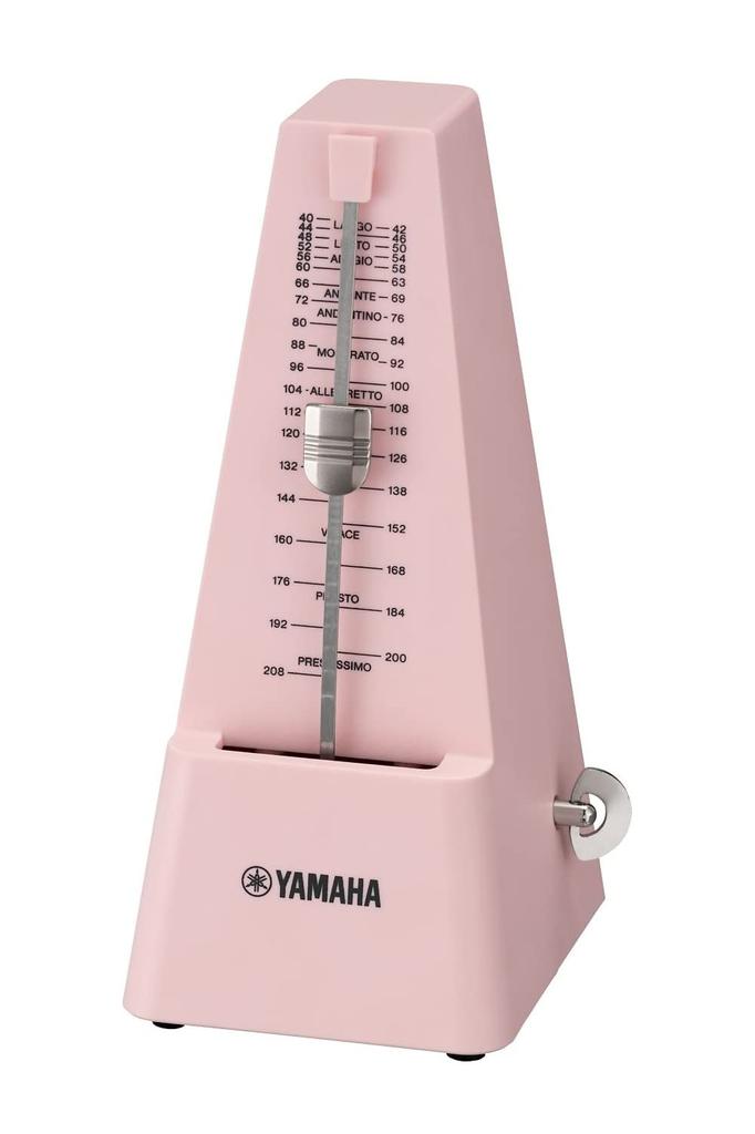 YAMAHA Metronome Pink Classic Triangular Pyramid Style Matte Finish Prevents Fingerprints Mainspring Drive MP-90PK