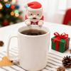 Mini Santa Claus Cooling Fan USB Rechargeable Christmas Santa Hot Drinks Meals Coffee Tea Soup Beverage Food Cooling Tiny Robot Cooler Fan