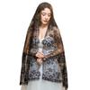 Flower Women Shawl Lace Wedding Veils Elegant Catholic Veil  Mantilla