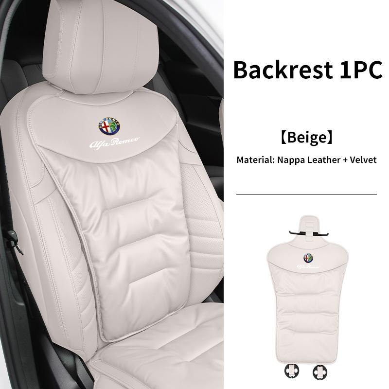 Universal Velour Car Seat Cover Leather Auto Backrest Protective Cushion For Alfa Romeo Giulietta 159 147 156 166 Mito Giulia GT