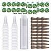 1 Set Convenient Wide Application Durable Plant Growing Container Grow Baskets Sponges Indoor Hydroponics System for Household