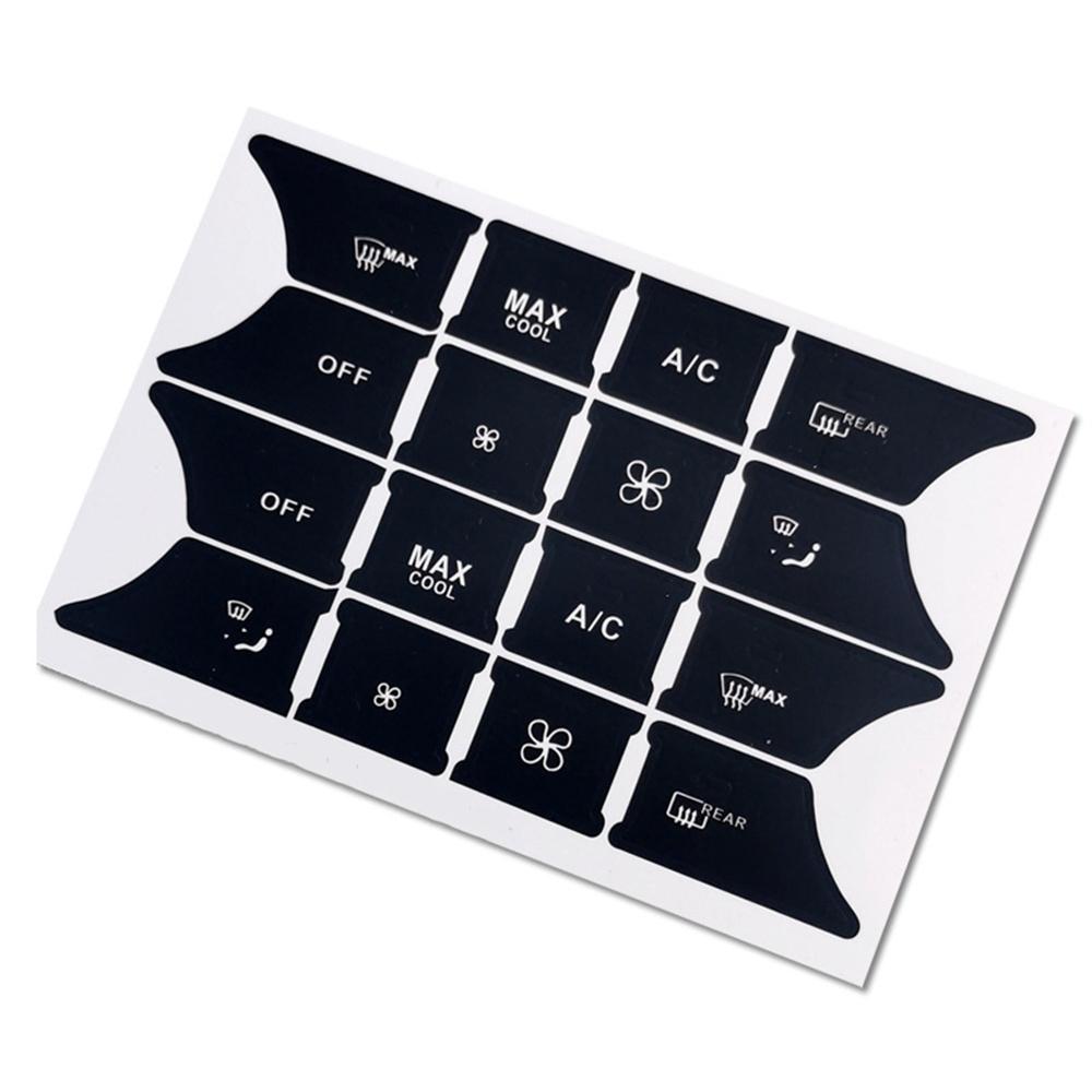 Наклейки-декали для ремонта кнопок кондиционера, стеклоподъемника, радио для GLK350 C-класса CLS C218 SLK