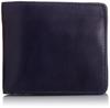 Glenroyal Хип-кошелек с двойным отделением, кошелек-бифолд, сделано в Англии из кожи Bridle (воловья кожа), Компактный мини-кошелек для бизнеса, темно-синий, 03-6171