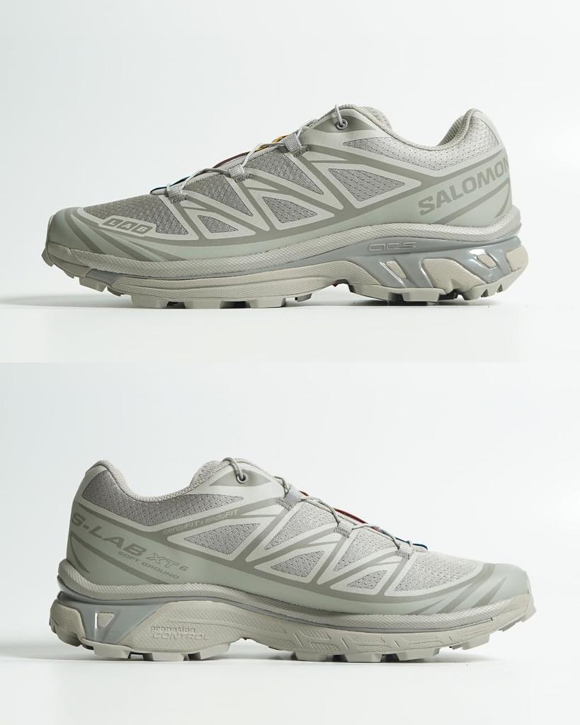 Salomon XT-6 Sport Style Sneakers, Gray, Unisex, Size 26.0cm (Ghost-gray), 474448