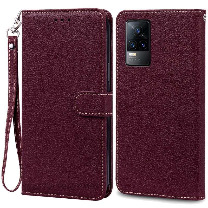 Чехол V21e для Vivo V21e, мягкий силиконовый чехол-кошелек с откидной крышкой из кожи для Vivo V21e, чехол для телефона Vivo V21e 4G, задняя крышка, корпус