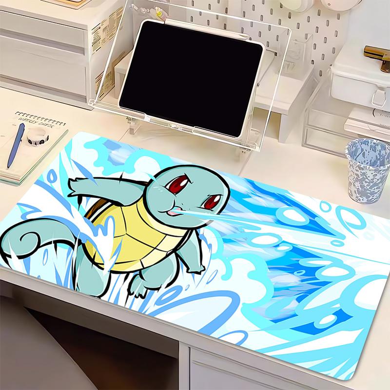 Anime Computer Mouse Pad Game MousePads Gaming PPokemon Squirtle Mousepad Soft Desk HighQuality MausePad Keyboard Mouse Carpet
