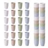 Plastic cup brushing teeth rinsing stacking (4 colors 24 pieces) Mon amulette