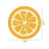 Round Fruit Coasters Creative Natural Rubber Water-absorbent Non-slip Mats Simple Easy To Take Care of High Temperature Coaster