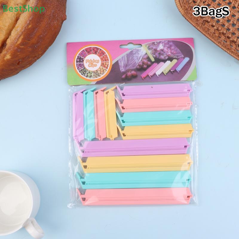 Kitchen Tool Plastic Sealing Clips 12/16Pcs,Food Snack Seal Sealing Bag Clips Sealer Clamp