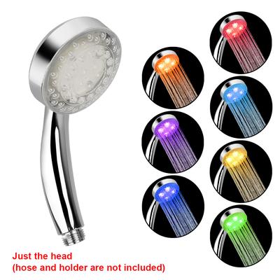 Спрей Без батареек Фиксированная насадка для душа Светодиодная насадка для душа 3 цвета Датчик температуры Ультра-тихий 7 цветов Постепенное изменение потока воды Генератор мощности