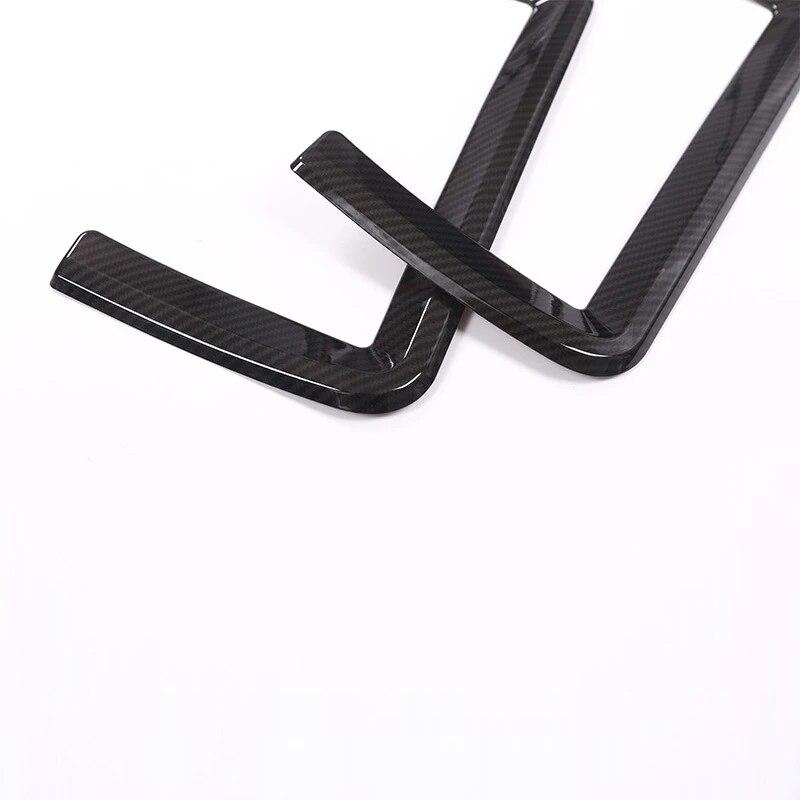 Карбоновые чехлы на спинку заднего сиденья автомобиля из углеродного волокна, накладка на рамку для Land Rover Discovery Sport Range Rover Evoque, спортивные аксессуары