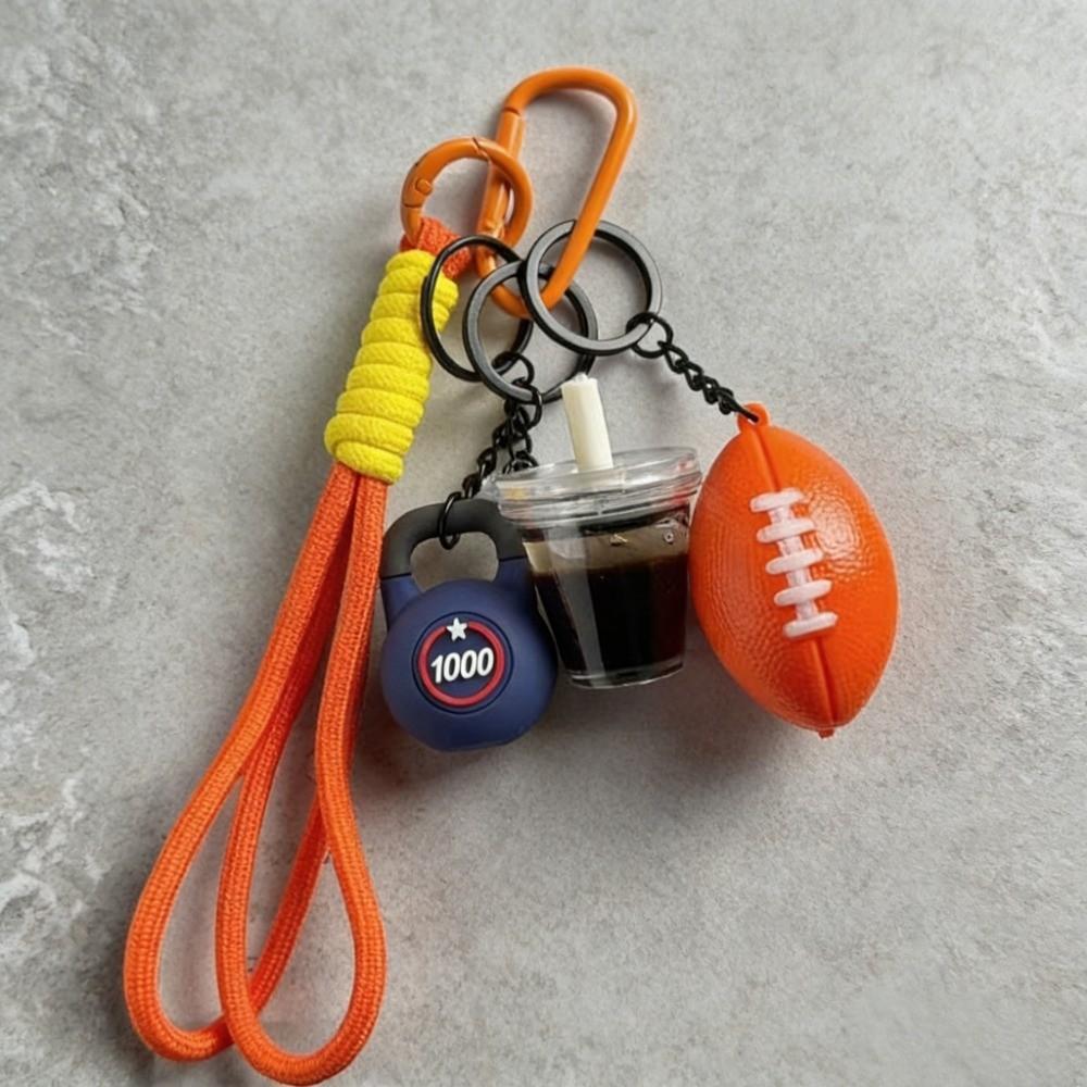 Water Cups Fitness Series Keychain Dopamine Iced Americano Pendant Fitness Prople