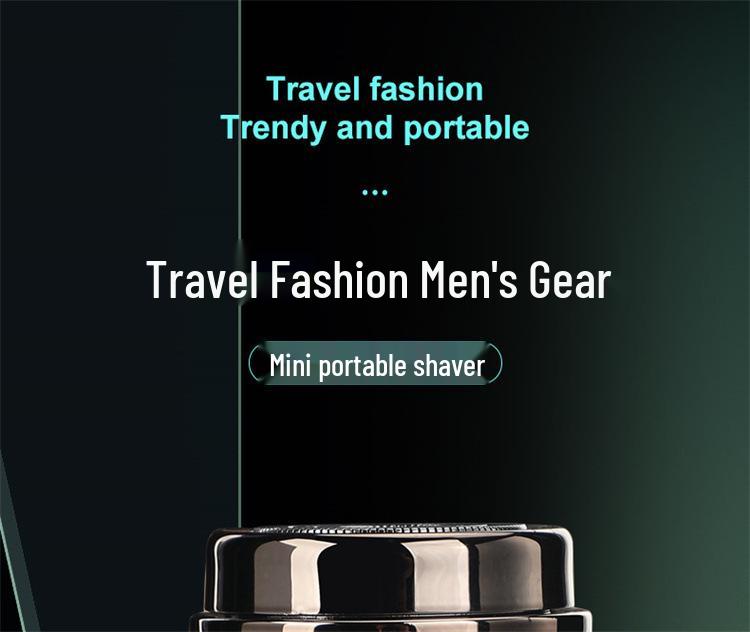 Компактная стальная мини-бритва: Электрический, Водонепроницаемый, Портативный с Цифровым Дисплеем - Идеальный Мужской Подарок.