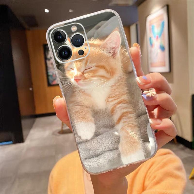 Милый чехол для телефона с кошками для iphone 17ProMax 17 Pro Air 16 15 14 13 Pro Max 16 15 14 13 Pro 15Plus