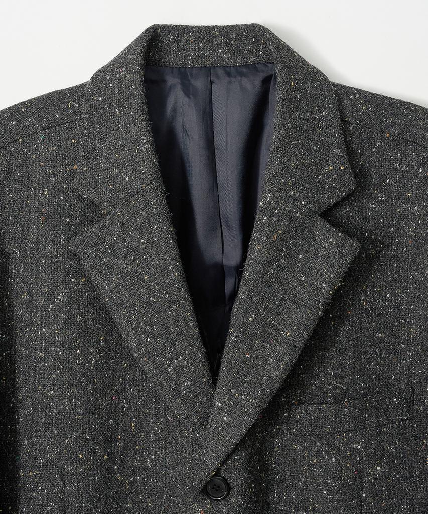 Trip Le Sens [F/W] Two-Flap Pocket 3B Blazer_Nepp Tweed Charcoal