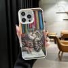 Забавный противоударный чехол с изображением кошек для iPhone 17 Air 16 16E 15 Pro Max 14 Plus 13 Mini 12, защита от падения.