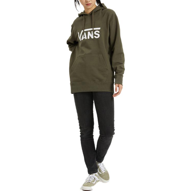 Vans Повседневная толстовка с капюшоном с логотипом для мужчин, зеленая VN0A4MM9KCZ