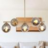 5-Piece Antique Chandelier-Honey Glass Decorative Design Bedroom Kitchen Living Room Lighting and Decoration