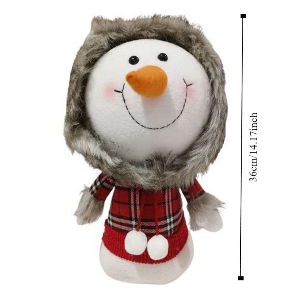 Funny Christmas Snowman Doll Delicate Snowman Figure Christmas Window Decoration  Home Decoration