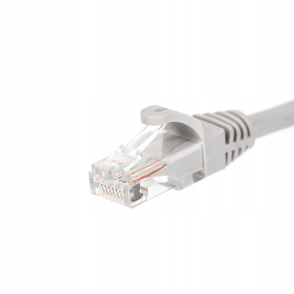 Patchcord RJ45, Netrack molded cover, cat. 6 UTP, 5m gray
