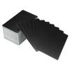 100/200/300Pcs Blank Metal Business Cards 0.21mm Thick 3.4x2.1 Inch Aluminum Laser Engrave Printable Name Card for Custom DIY