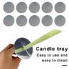100Pcs Candles Drip Protectors Personal Protective Disk Trays Portable Disposable Ear Care Cardboard Accessories