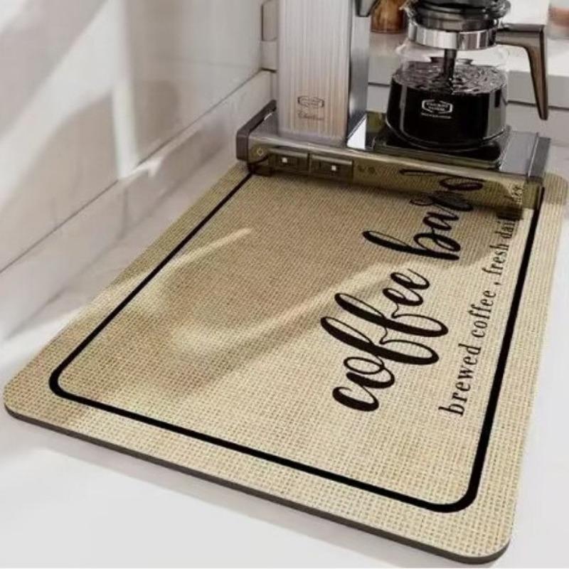 Большой кухонный супервпитывающий коврик для посуды, коврик для слива кофе, коврик для сушки, быстросохнущий коврик для слива ванной, кухонный кран, подставка для столовых приборов