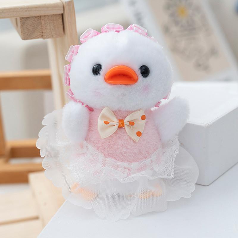 Plush Duck Cute Doll Keychain Toys With Soft Pp Cotton For Kids Gifts Decor