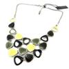 [H4634] - Дизайнерское колье «Раскраска» черно-желтое