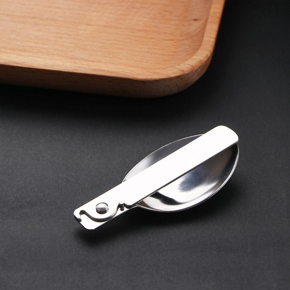 Tea Kitchen Tool Cream Dessert Spoon Folding Spoon Soup Spoon Outdoor Tableware Travel Tableware