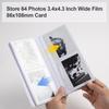 Rieibi FUJIFILM Instax Cute Instax Compatible with Polaroid Instax Instax Album Inch Holds 64 Can Also Store Business Cards and Cash Instax Wide 400