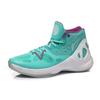 Li Ning SONIC 5 Удобная амортизация Нескользящая Средняя высота Баскетбольные кроссовки Мужские Флуоресцентный светло-зеленый ABAM019-1